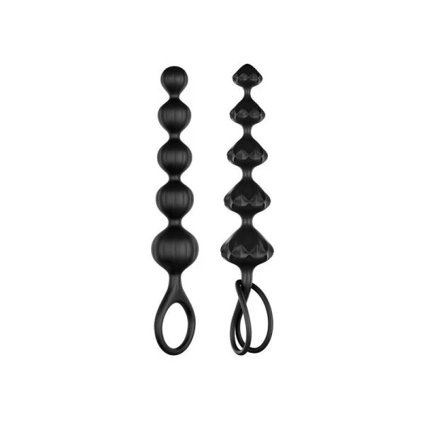 Satisfyer Love Beads Analplug-Set für Anfänger, schwarz