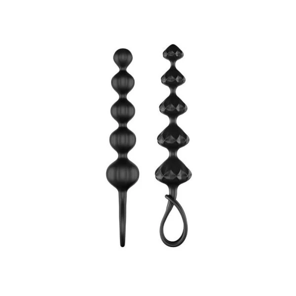 Satisfyer Love Beads Analplug-Set für Anfänger, schwarz