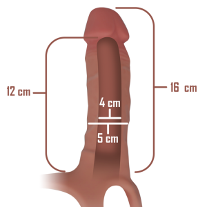 Intense FOR HIM Hollow Strap-On with Silicone Dildo 16 x 3,5 cm Intense FOR HIM Hollow Strap-On with Silicone Dildo 16 x 3,5 cm - Image 4