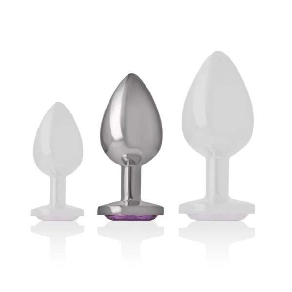 Intense Anal Toys Anaalplug met violette kristal, maat M Intense Anal Toys Anaalplug met violette kristal, maat M