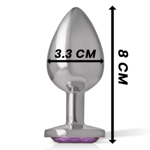 Intense Anal Toys Anaalplug met violette kristal, maat M Intense Anal Toys Anaalplug met violette kristal, maat M - Afbeelding 4