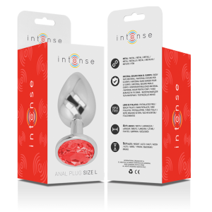 Intense Analplug aus Aluminium mit rotem Kristall, Größe L Intense Analplug aus Aluminium mit rotem Kristall, Größe L – Bild 6