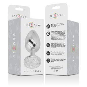 Intense Anal Toys Anaalplug met glanzende steen, L 9x4 cm Intense Anal Toys Anaalplug met glanzende steen, L 9x4 cm - Afbeelding 4