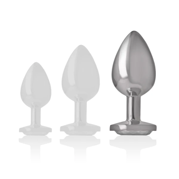Intense Anal Toys Anaalplug met glanzende steen, L 9x4 cm Intense Anal Toys Anaalplug met glanzende steen, L 9x4 cm