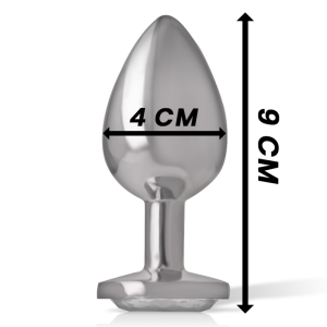 Intense Anal Toys Anaalplug met glanzende steen, L 9x4 cm Intense Anal Toys Anaalplug met glanzende steen, L 9x4 cm - Afbeelding 6
