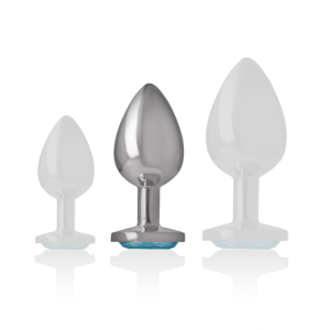 Intense Anal Toys Anaalplug met blauw glazen juweel, maat M Intense Anal Toys Anaalplug met blauw glazen juweel, maat M - Afbeelding 5