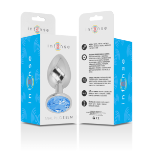 Intense Anal Toys Anaalplug met blauw glazen juweel, maat M Intense Anal Toys Anaalplug met blauw glazen juweel, maat M - Afbeelding 6
