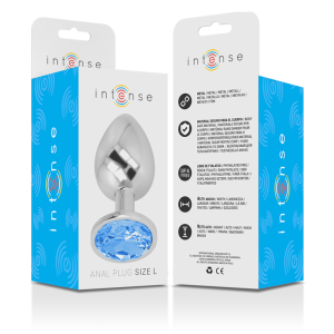 Intense Analplug aus Aluminium mit blauem Kristall, Größe L Intense Analplug aus Aluminium mit blauem Kristall, Größe L – Bild 6