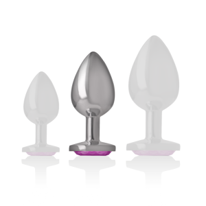 Intense Analplug aus Aluminium mit rosa Kristall Grösse M Intense Analplug aus Aluminium mit rosa Kristall Grösse M – Bild 5