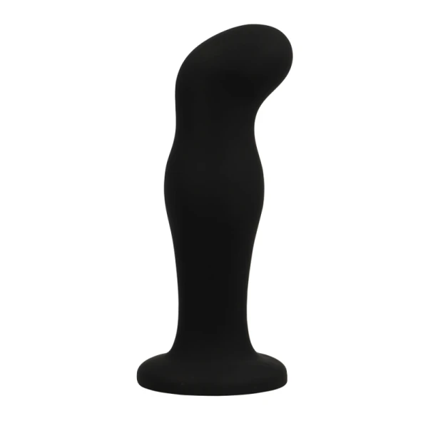 Black&silver Sean Plug Anaalstimulator van siliconen, zwart