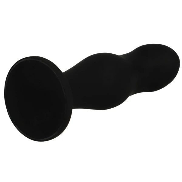 Black&silver Sean Plug Anaalstimulator van siliconen, zwart