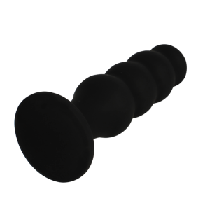 Black&silver siliconen anaalplug Scott met noppenstructuur 12,5 cm Black&silver siliconen anaalplug Scott met noppenstructuur 12,5 cm - Afbeelding 4