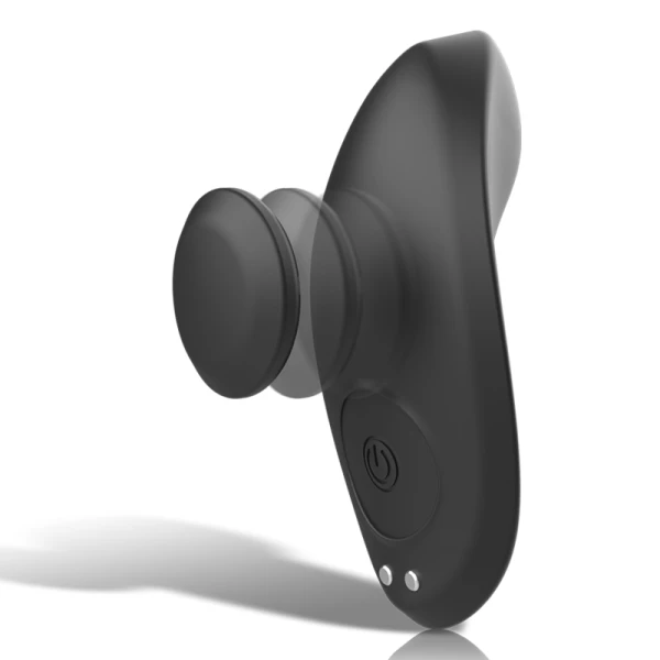 Black&silver siliconen slipvibrator oplaadbaar zwart