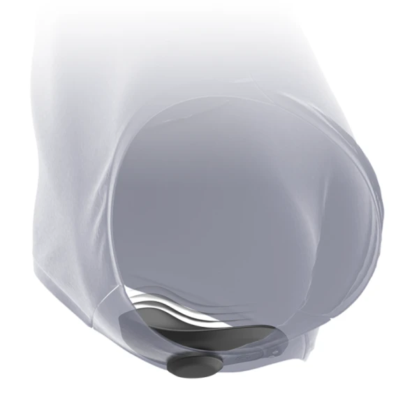 Black&silver siliconen slipvibrator oplaadbaar zwart