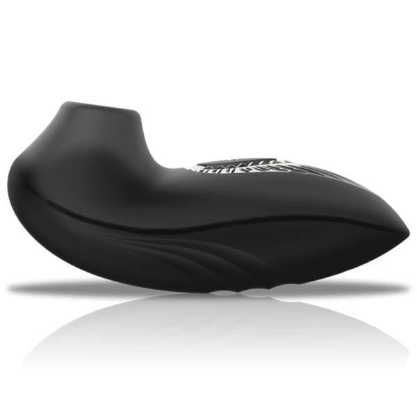 Black&silver Drake Deluxe Zuigvibrator Clitorisstimulator Silicone zwart Black&silver Drake Deluxe Zuigvibrator Clitorisstimulator Silicone zwart