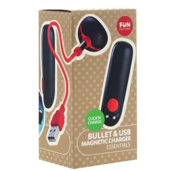 FUN Factory bullet vibrator with five levels, black FUN Factory bullet vibrator with five levels, black