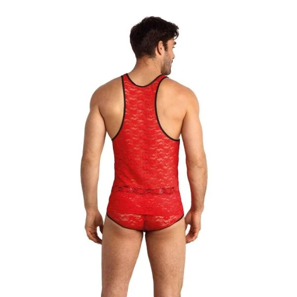 Anais MEN Accesories Spitzen-Top Brave XL rot Anais MEN Accesories Spitzen-Top Brave XL rot