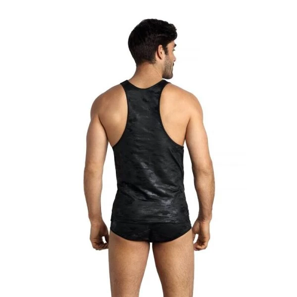 Anais MEN Accesories mouwloze elektro top S met military-print Anais MEN Accesories mouwloze elektro top S met military-print