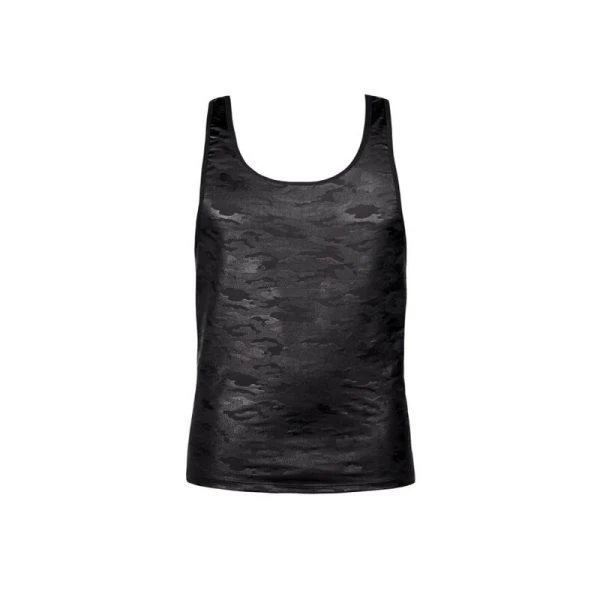 Anais MEN Accesories mouwloze elektro top S met military-print Anais MEN Accesories mouwloze elektro top S met military-print