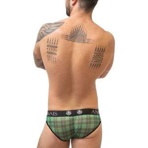 Anais MEN Slip & Thong Magic Slip S in Groen-Zwart Anais MEN Slip & Thong Magic Slip S in Groen-Zwart - Afbeelding 2