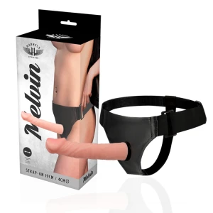 Harness Attraction Strap-On-Geschirr mit realistischem Penis 19 x 4 cm