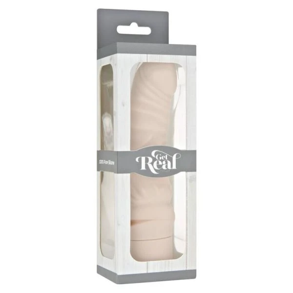 GET Real Mini Classic G-Spot Vibrator Skin – Naturvibrator met gebogen schacht