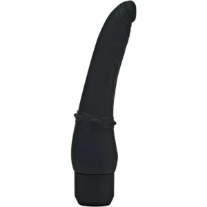 GET Real Silikon-Vibrator klassisch glatt 17,5 cm schwarz