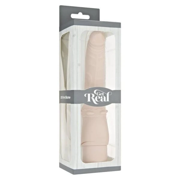 GET Real Klassieke gladde siliconen vibrator 17,5 cm