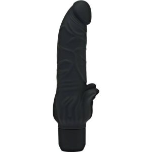 GET Real Classic Stim Vibrator mit Klitoris-Stimulator, schwarz GET Real Classic Stim Vibrator mit Klitoris-Stimulator, schwarz – Bild 1