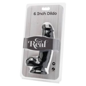 GET Real Dildo mit Kugeln und Adern, schwarz GET Real Dildo mit Kugeln und Adern, schwarz – Bild 2