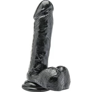 GET Real Dildo with black balls, natural shape