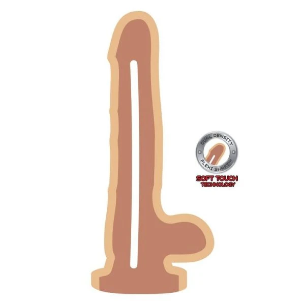 GET Real Dual-Density-Dildo 25,5 cm with Testicles, Skin-Colored GET Real Dual-Density-Dildo 25,5 cm with Testicles, Skin-Colored