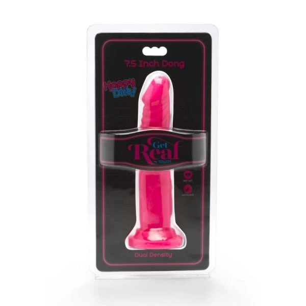 GET Real Happy Dicks Dong 19 cm natuurlijke dildo met zuignap roze GET Real Happy Dicks Dong 19 cm natuurlijke dildo met zuignap roze