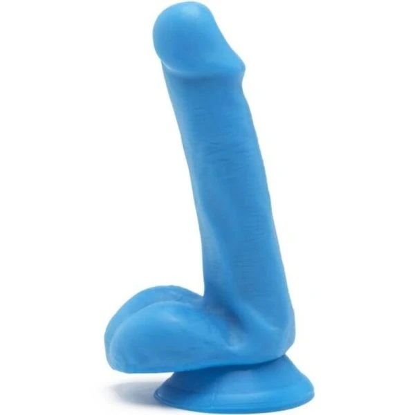 GET Real Dildo Happy Dicks 12 cm met Ballen, blauw