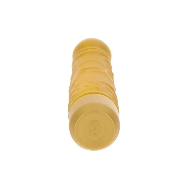 GET Real Gold Dicker Original Vibrator Gold – Natuurvibrator met realistische details
