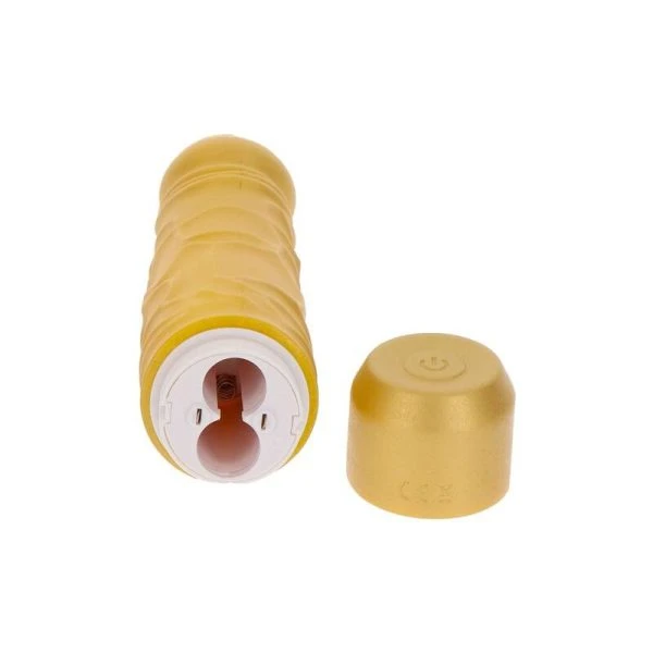GET Real Gold Dicker Original Vibrator Gold – Natuurvibrator met realistische details
