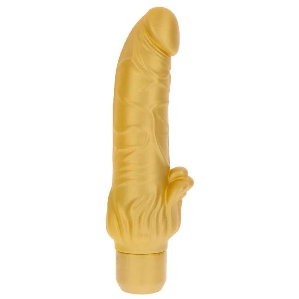 GET Real Gold Dicker Stim Vibrator mit Klitoris-Stimulator