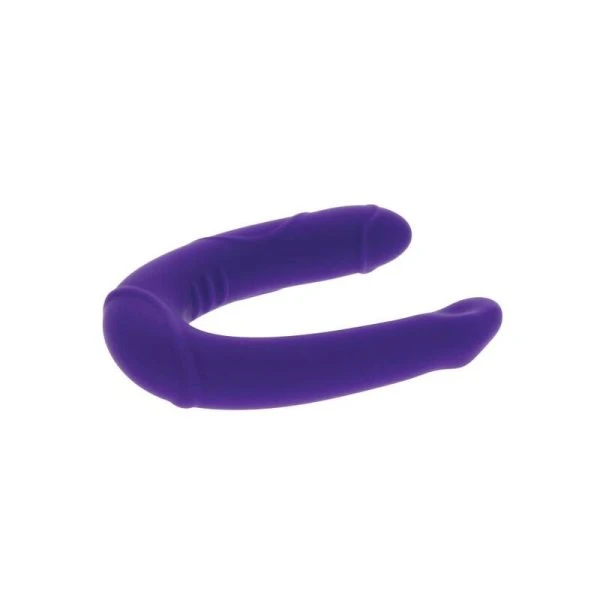 GET Real Vogue Mini Double Dong Doppeldildo aus Silikon lila GET Real Vogue Mini Double Dong Doppeldildo aus Silikon lila