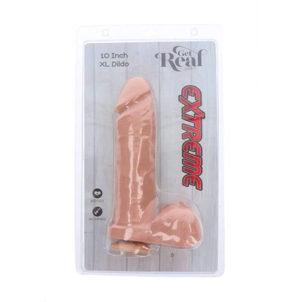 GET Real Dildo Extreme XL mit Saugnapf, hautfarben