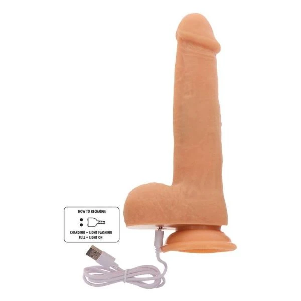 GET Real Rotierende Perlen Dildo mit Vibration und Saugbasis