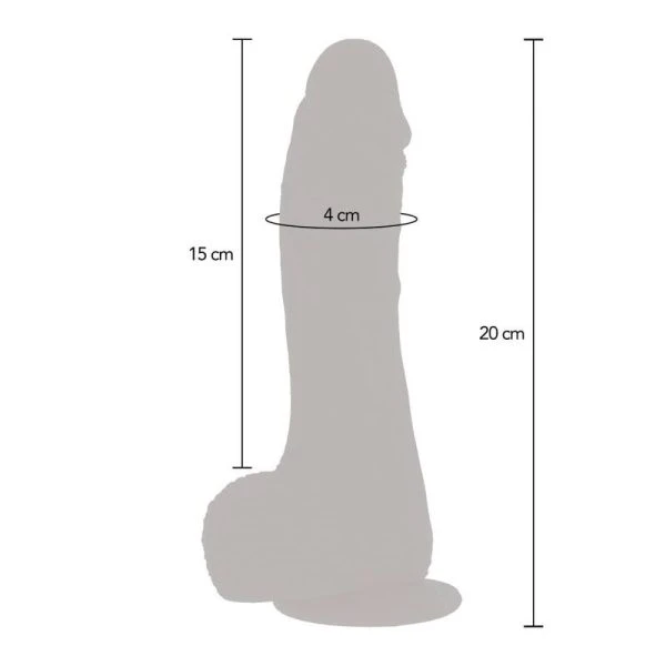 GET Real Up&down Roteerbare Vibrator-Dildo met Huidstructuur