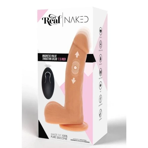 GET Real Magnetische Pulse Vertrouwende Silikon-Dildo