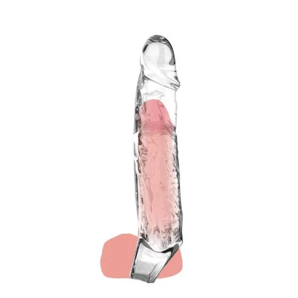 GET Real Penisverlängerung 19 cm transparant TPE