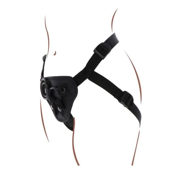 GET Real Strap-on-Gurt zwart met 3 siliconenringen GET Real Strap-on-Gurt zwart met 3 siliconenringen