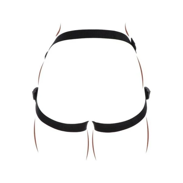 GET Real Strap-on-Gurt zwart met 3 siliconenringen GET Real Strap-on-Gurt zwart met 3 siliconenringen