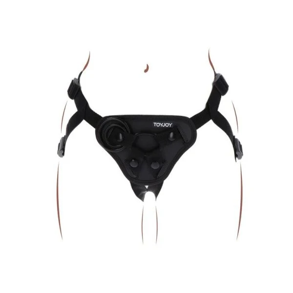 GET Real Strap-on-Gurt zwart met 3 siliconenringen GET Real Strap-on-Gurt zwart met 3 siliconenringen