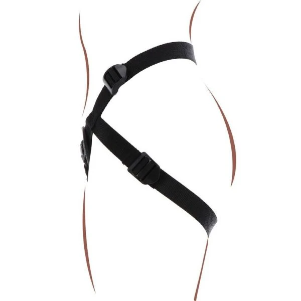 GET Real Strap-on-Gurt zwart met 3 siliconenringen GET Real Strap-on-Gurt zwart met 3 siliconenringen