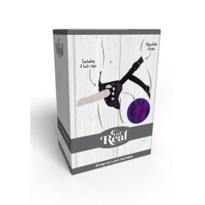 GET Real Strap-on-Spitzengeschirr Lila met siliconen ringen GET Real Strap-on-Spitzengeschirr Lila met siliconen ringen - Afbeelding 9