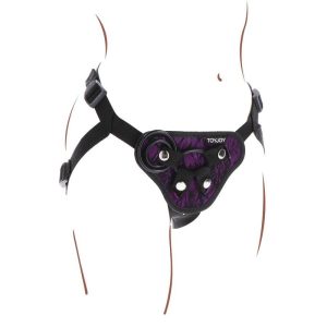 GET Real Strap-on-Spitzengeschirr Lila met siliconen ringen GET Real Strap-on-Spitzengeschirr Lila met siliconen ringen - Afbeelding 6