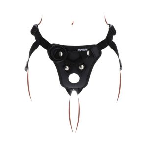 GET Real Strap-on-Geschirr mit 3 Silikonringen schwarz GET Real Strap-on-Geschirr mit 3 Silikonringen schwarz – Bild 4